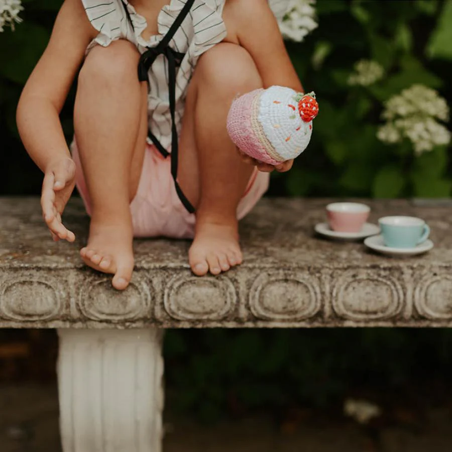 Friendly Cupcake Rattle w/ Strawberry