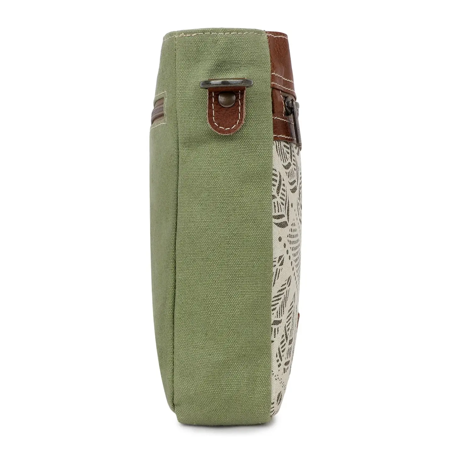 Women's Square Crossbody Bag - Sage Feathers