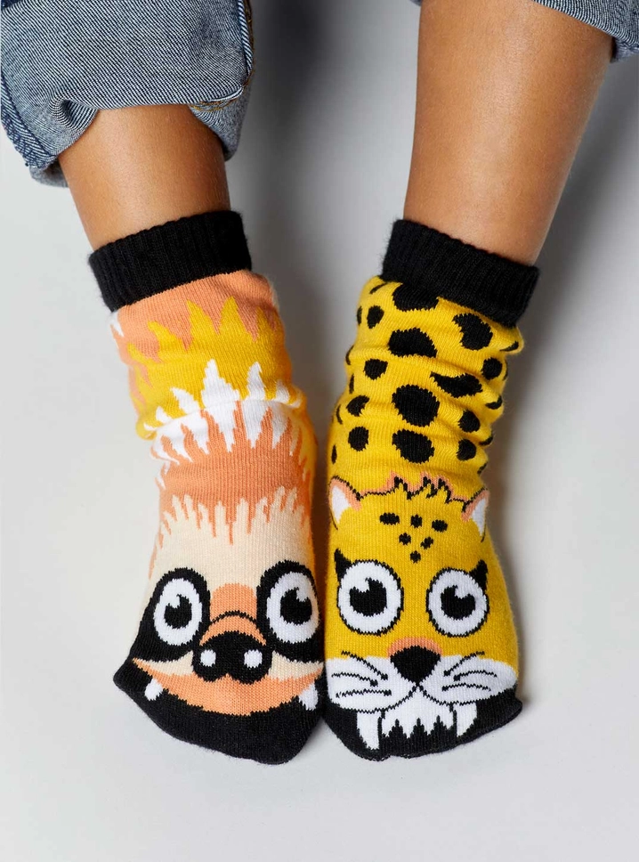 Pals Socks Sloth Cheetah