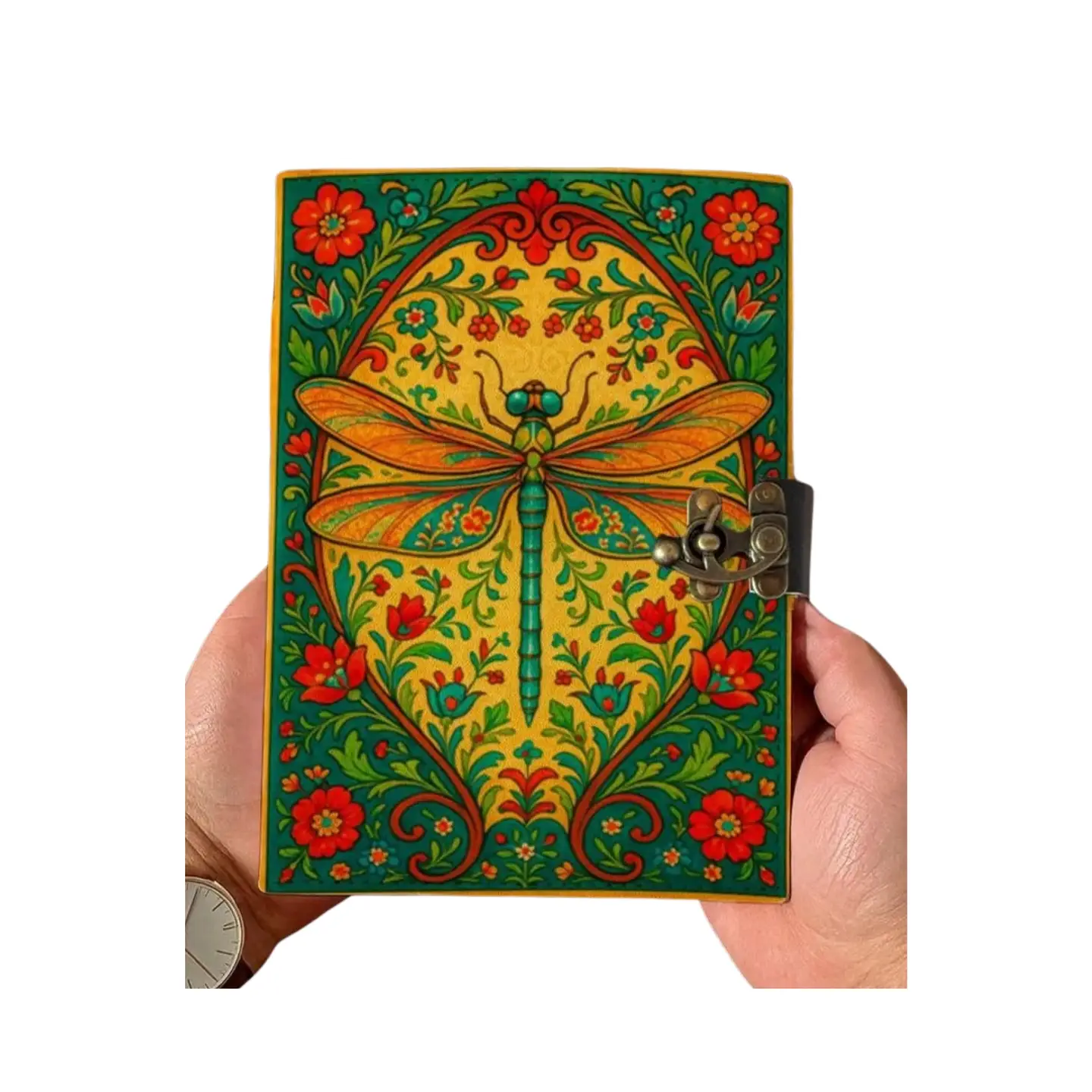 Dragonfly Vintage Leather Journal