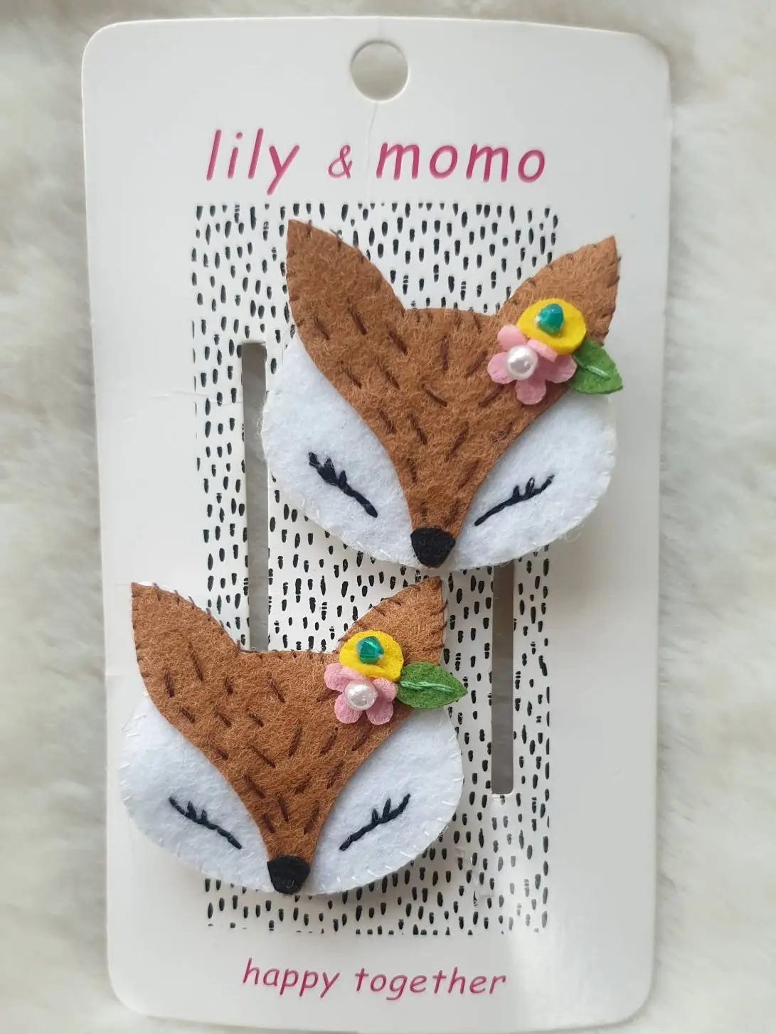 Forest Fox Hair Clips