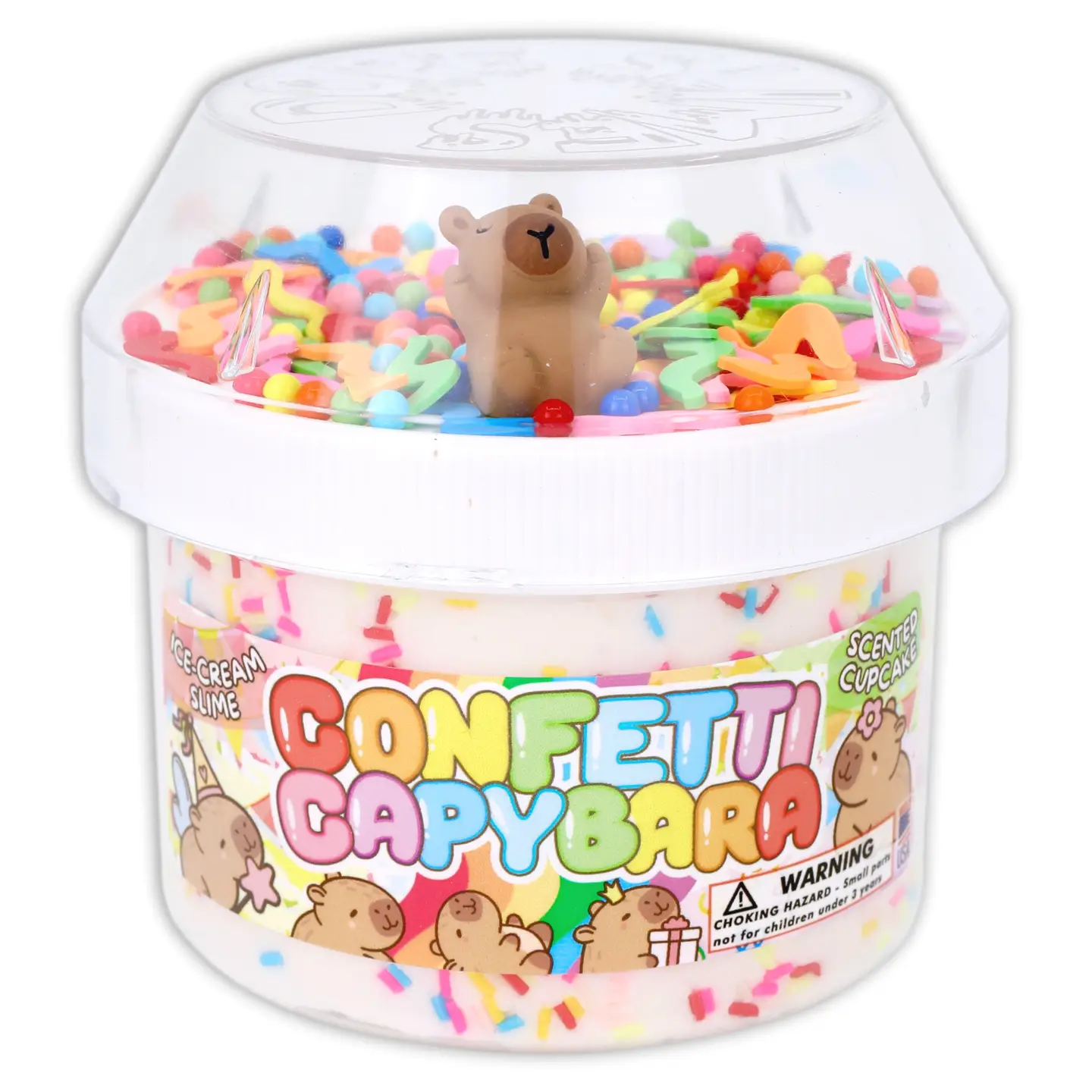 Confetti Capybara Ice Cream Slime