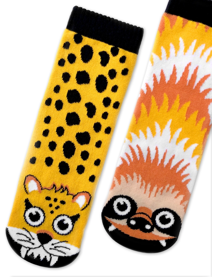 Pals Socks Sloth Cheetah