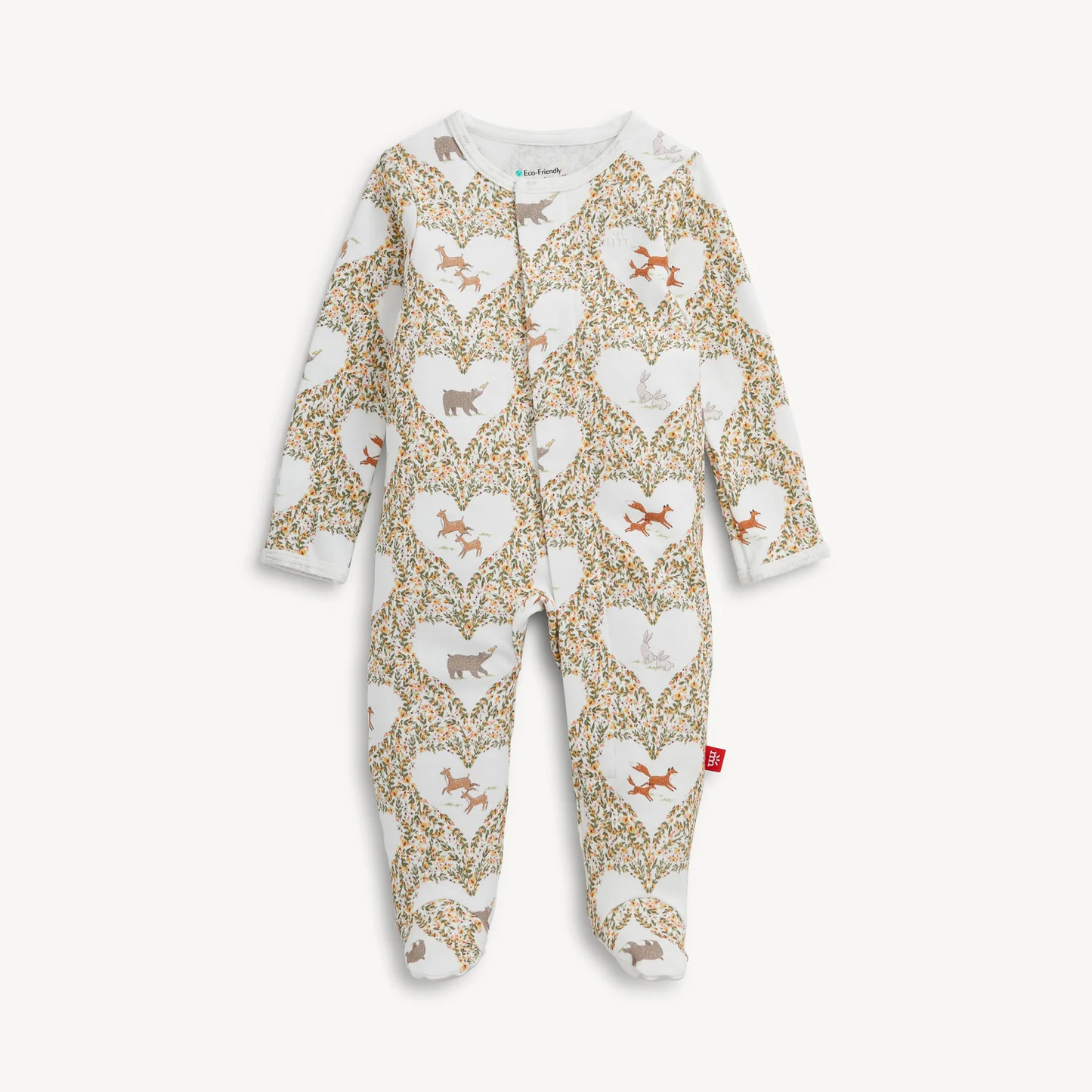 Animal Heart Organic Magnetic Me Footie