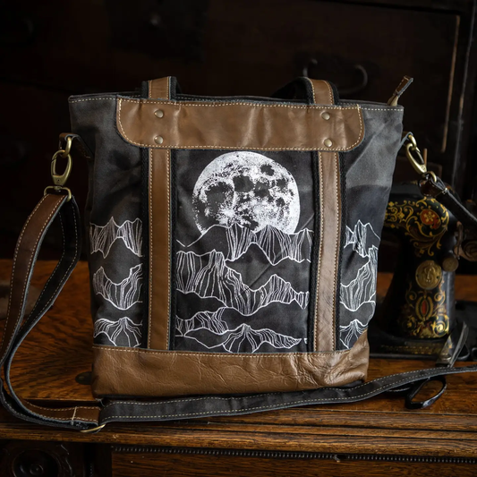 Moonrise Upcycled Canvas Crossbody Bag
