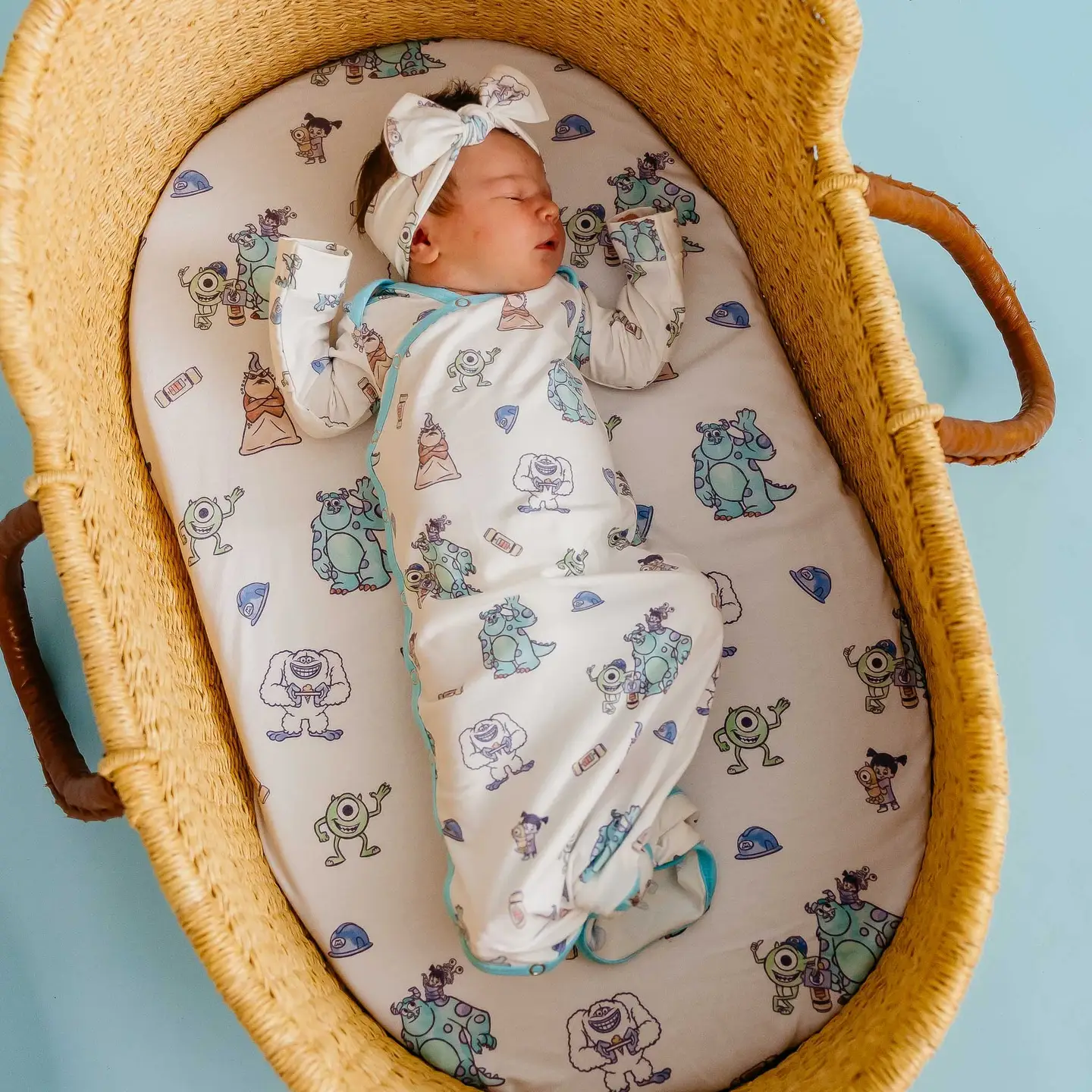 Monsters Inc. Friends Newborn Knotted Gown