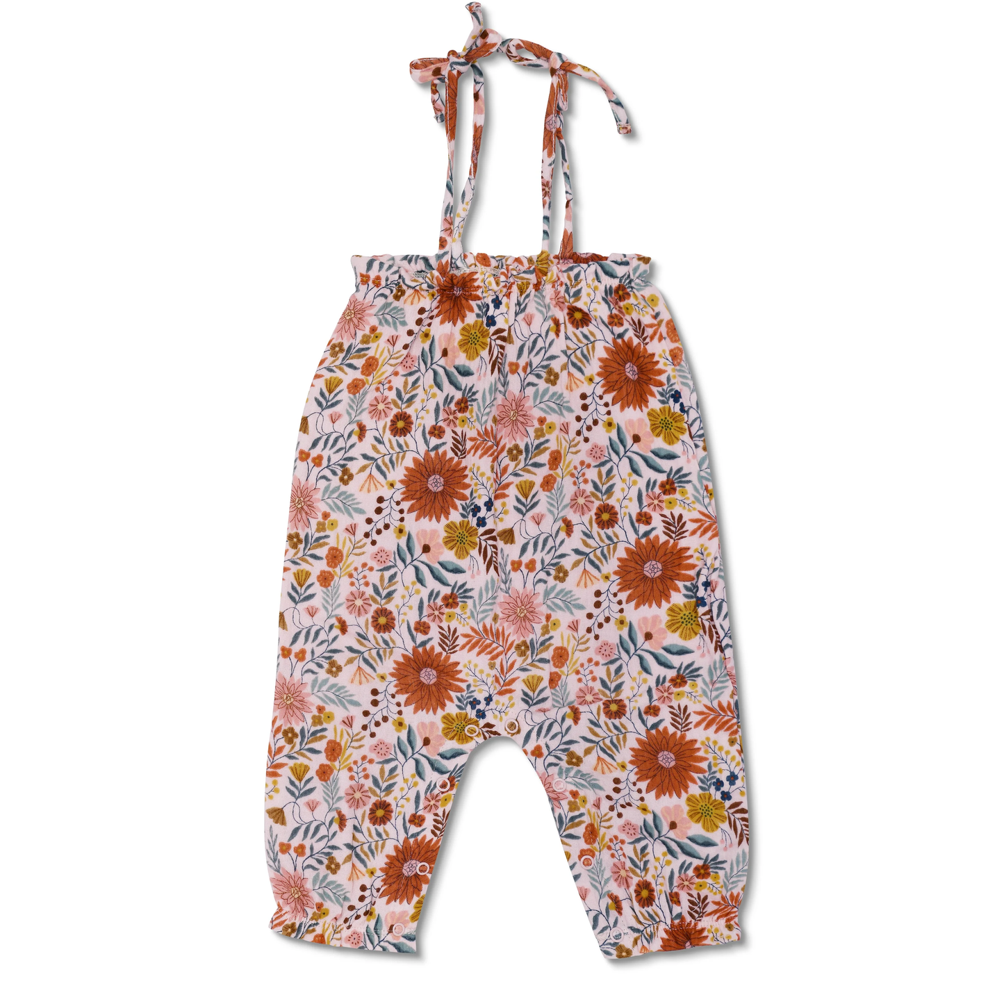 Baby Zinnia Muslin Tie Shoulder Romper