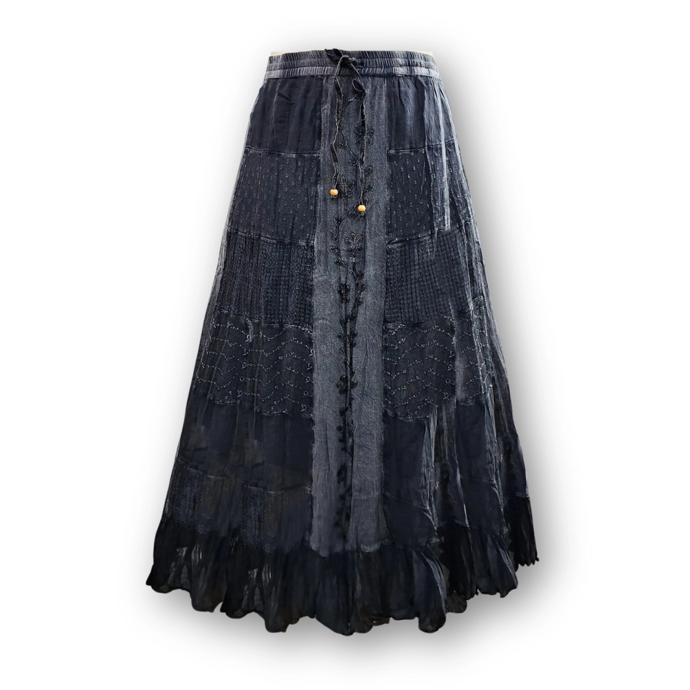 Gypsy Rhapsody Embroidered Skirt