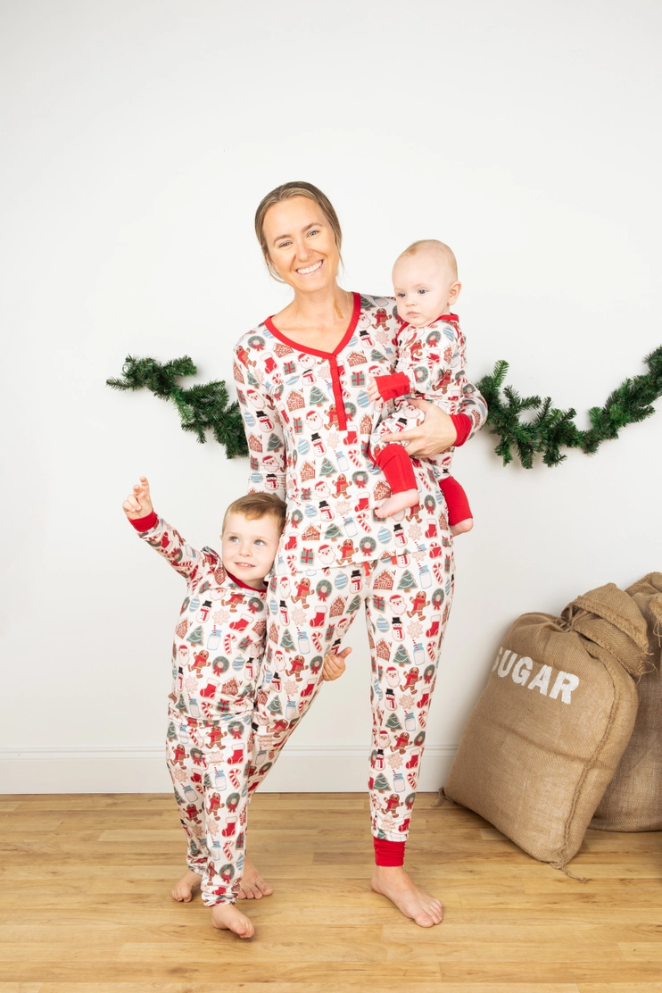 Holiday Milk & Cookies Women's Bamboo Joggers