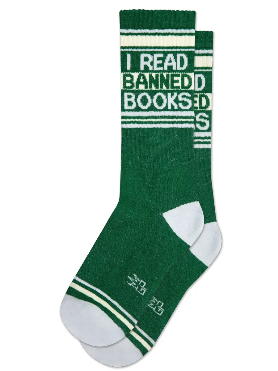 I Read Banned Books Crew Socks