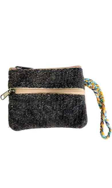 Hemp Coin Purse Two Zip