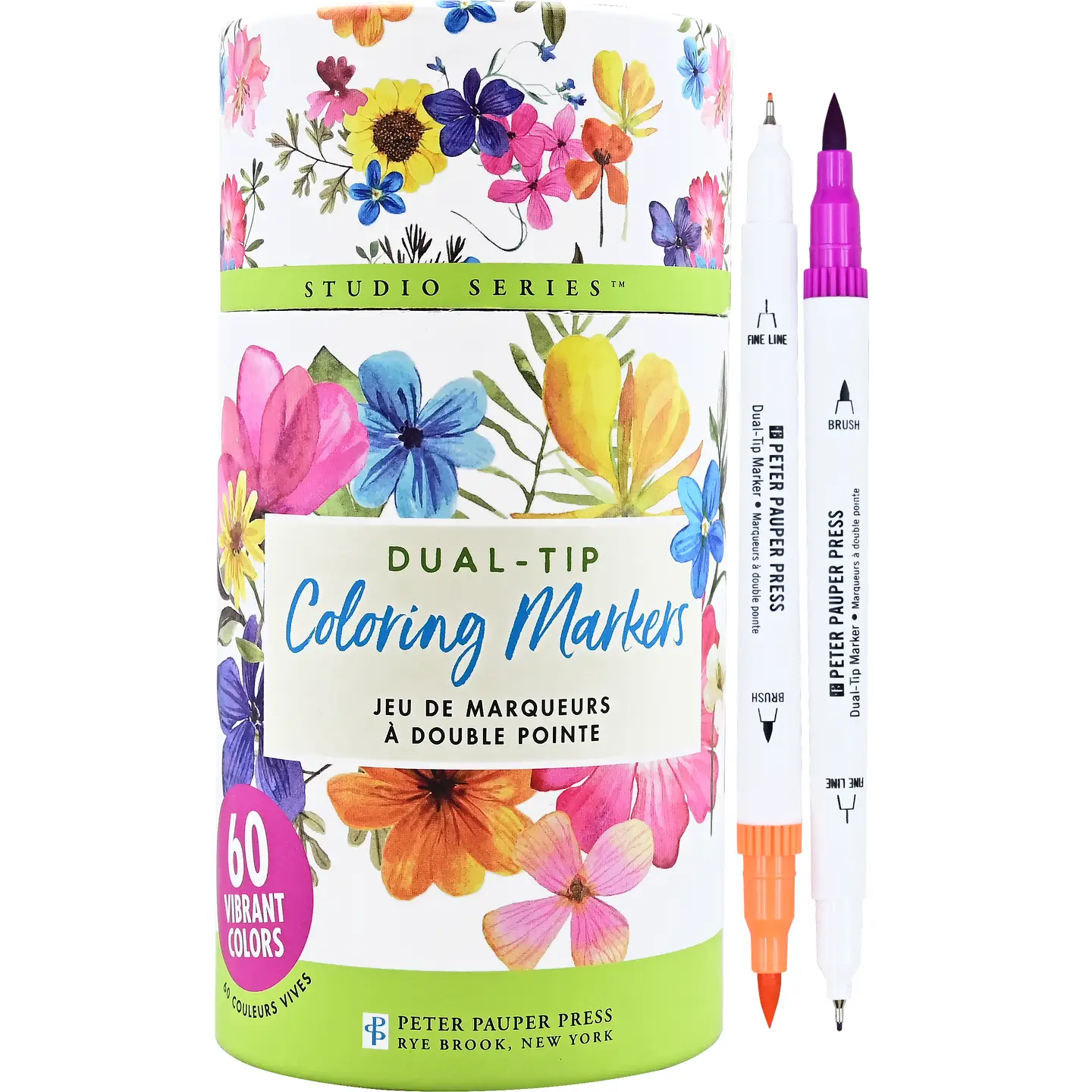 Dual-Tip Coloring Markers