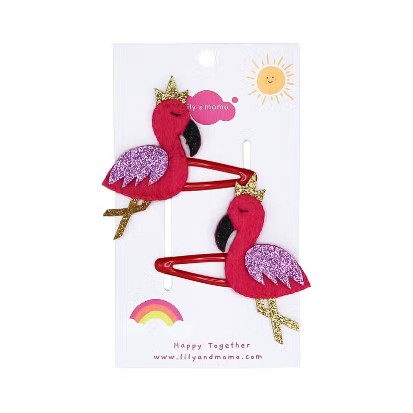 Flamingo Friends Hair Clips