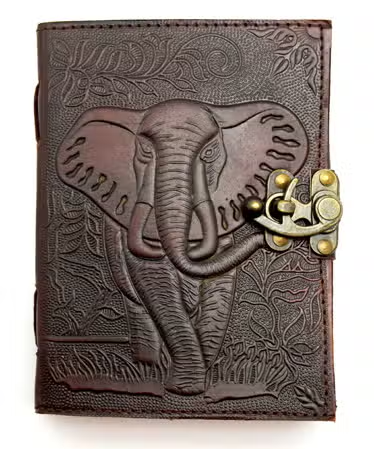 Leather Journal Elephant
