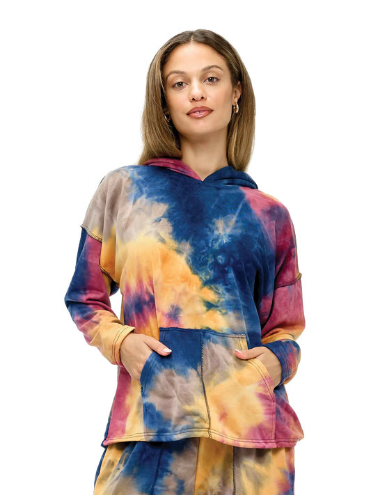 Boho Tie Dye Hoodie