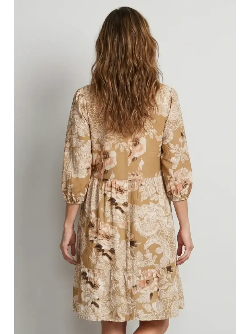 Linique Floral Button Down Dress