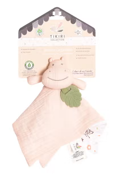 Organic Hippo Comfort Blankie