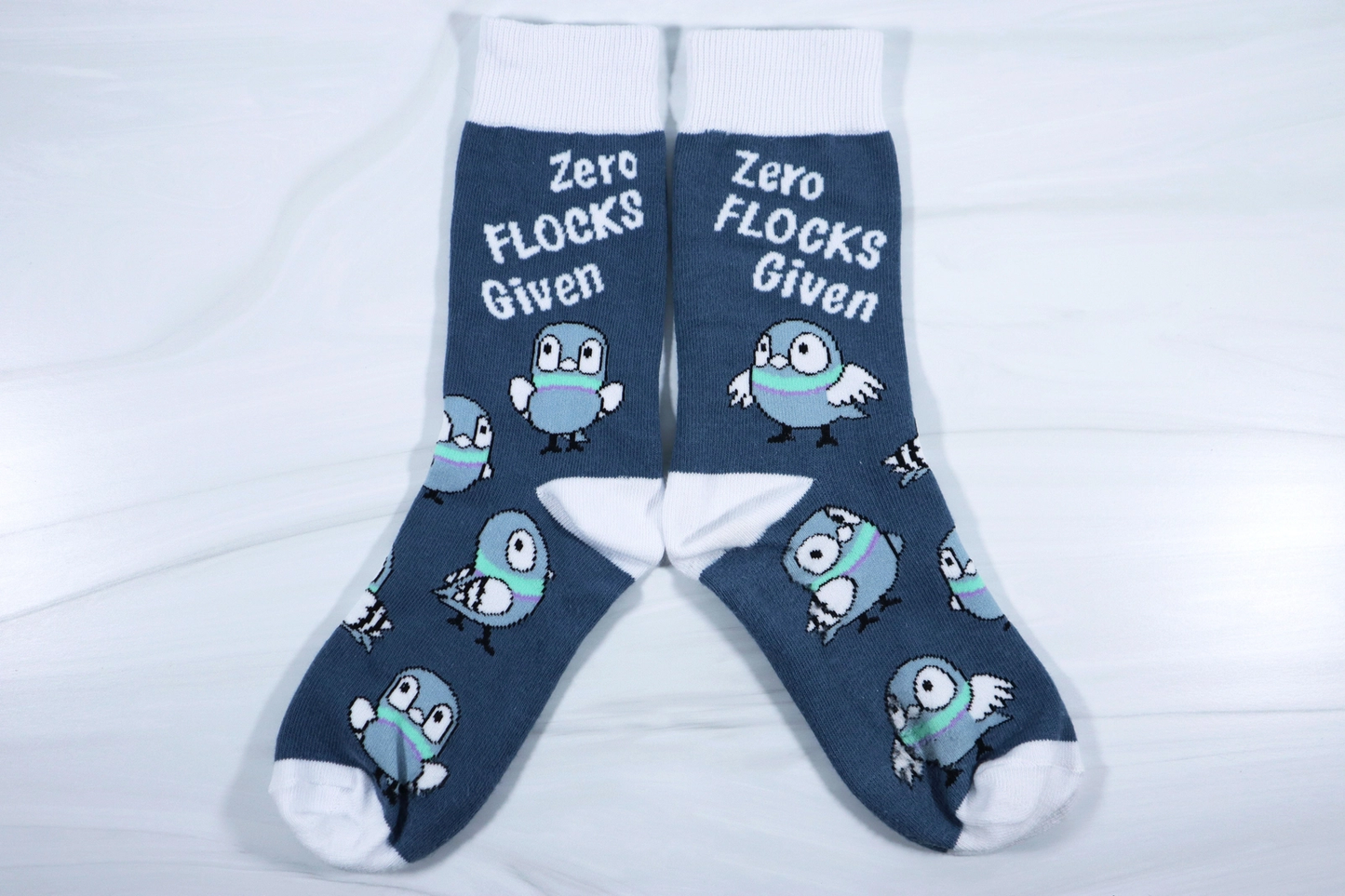 Zero Flocks Given Pigeon Bird Socks