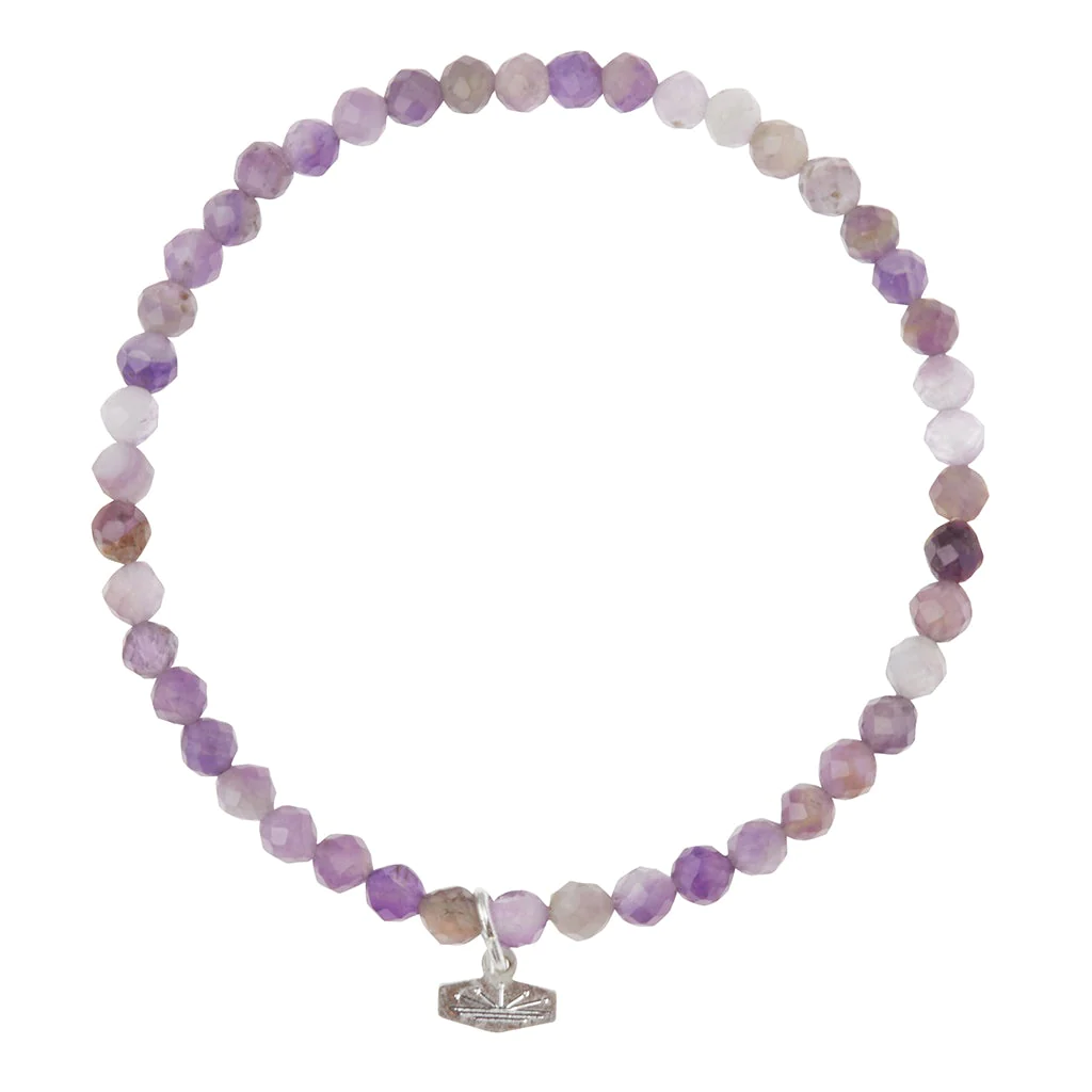 Mini Stone Stacking Bracelet - Amethyst