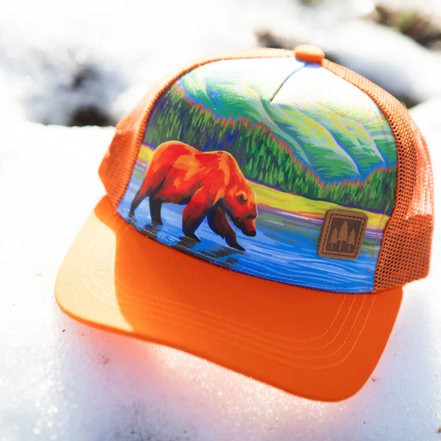 Mountain Bear Kids Trucker Hat