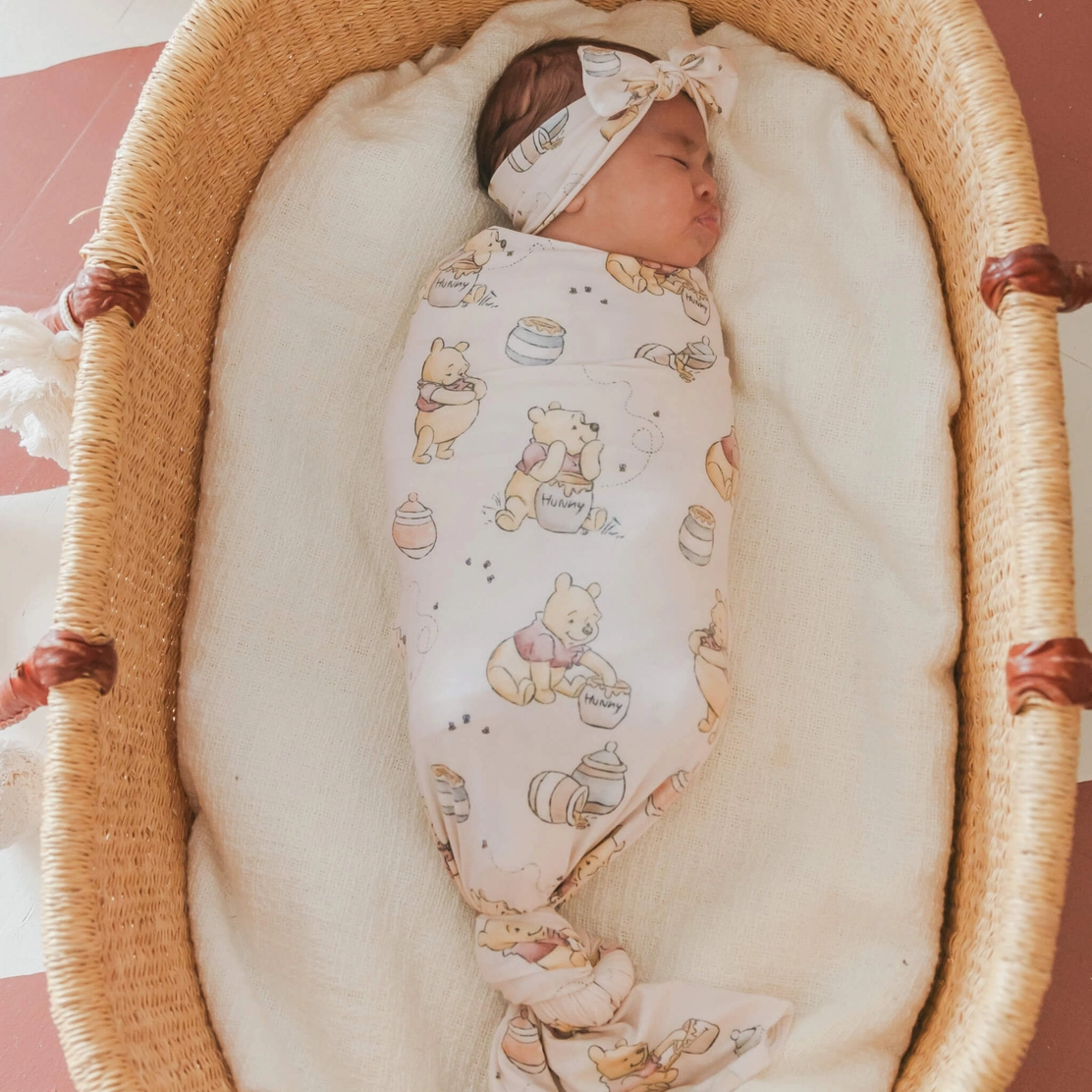 Winnie the Pooh Hunny Knit Swaddle Blanket
