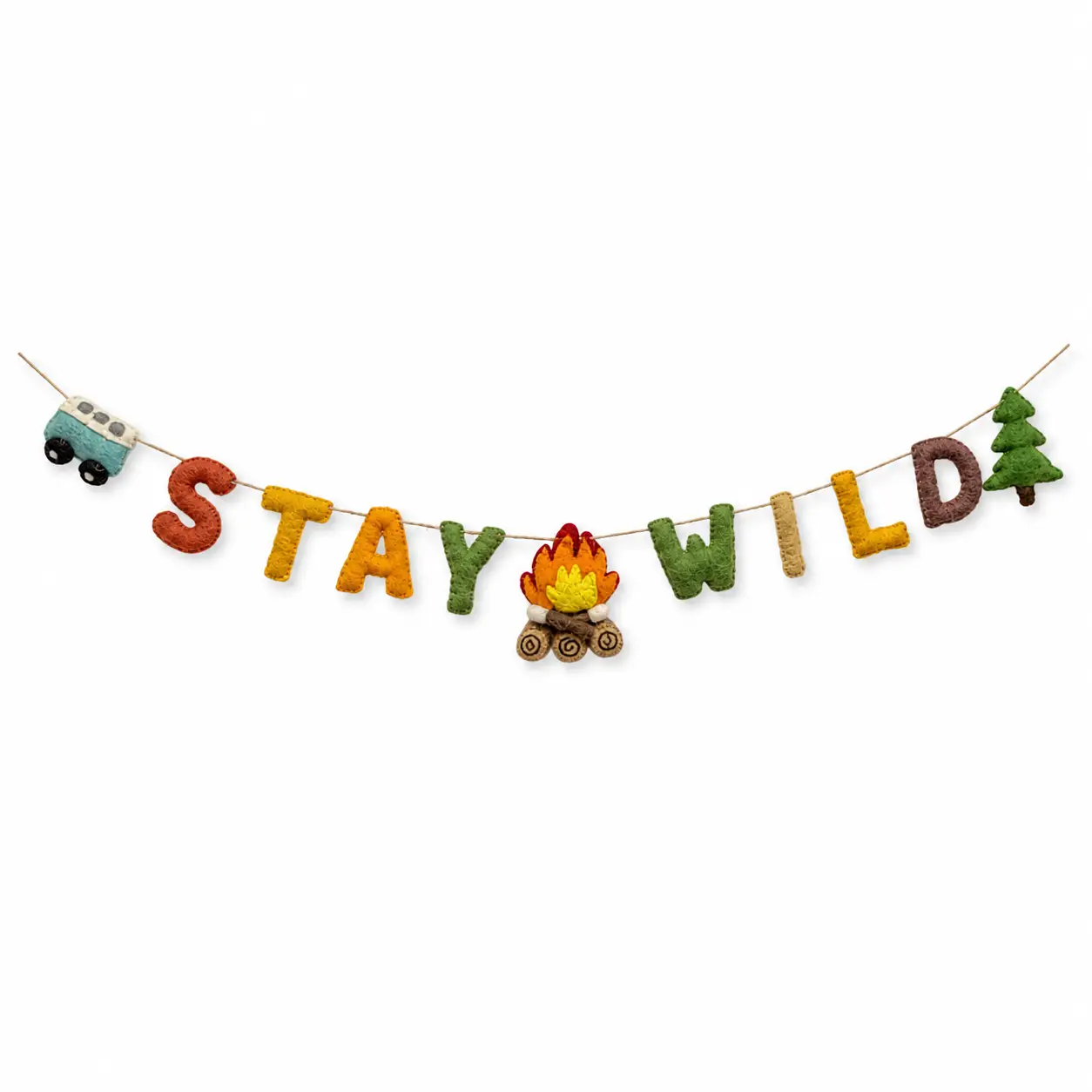 Stay Wild Felted Garland