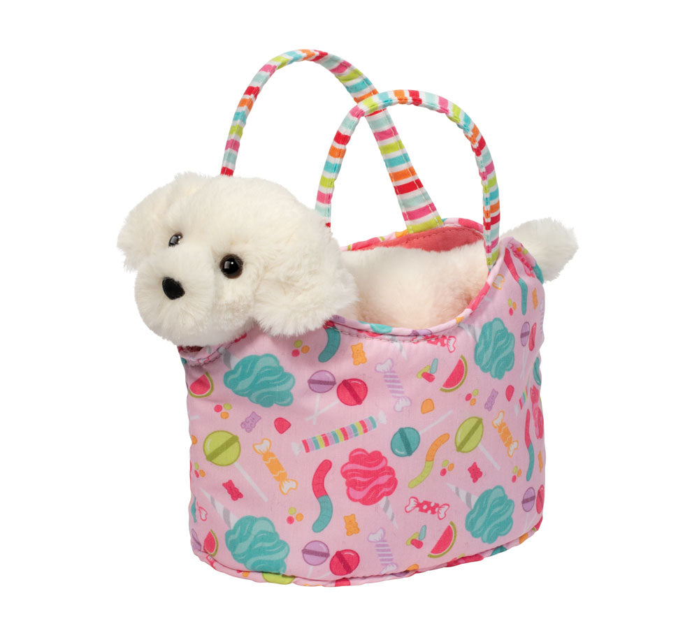 Candy Pop White Retriever Dog in Sak