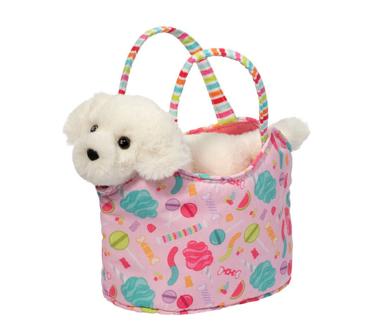 Candy Pop White Retriever Dog in Sak