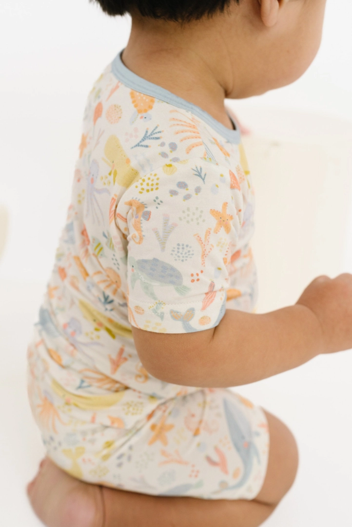 Kids Underwater Friends Bamboo Shorts Set