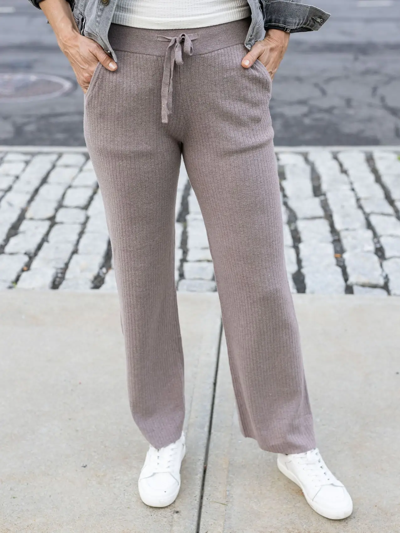 Classic & Cozy Ribbed Sweater Pants