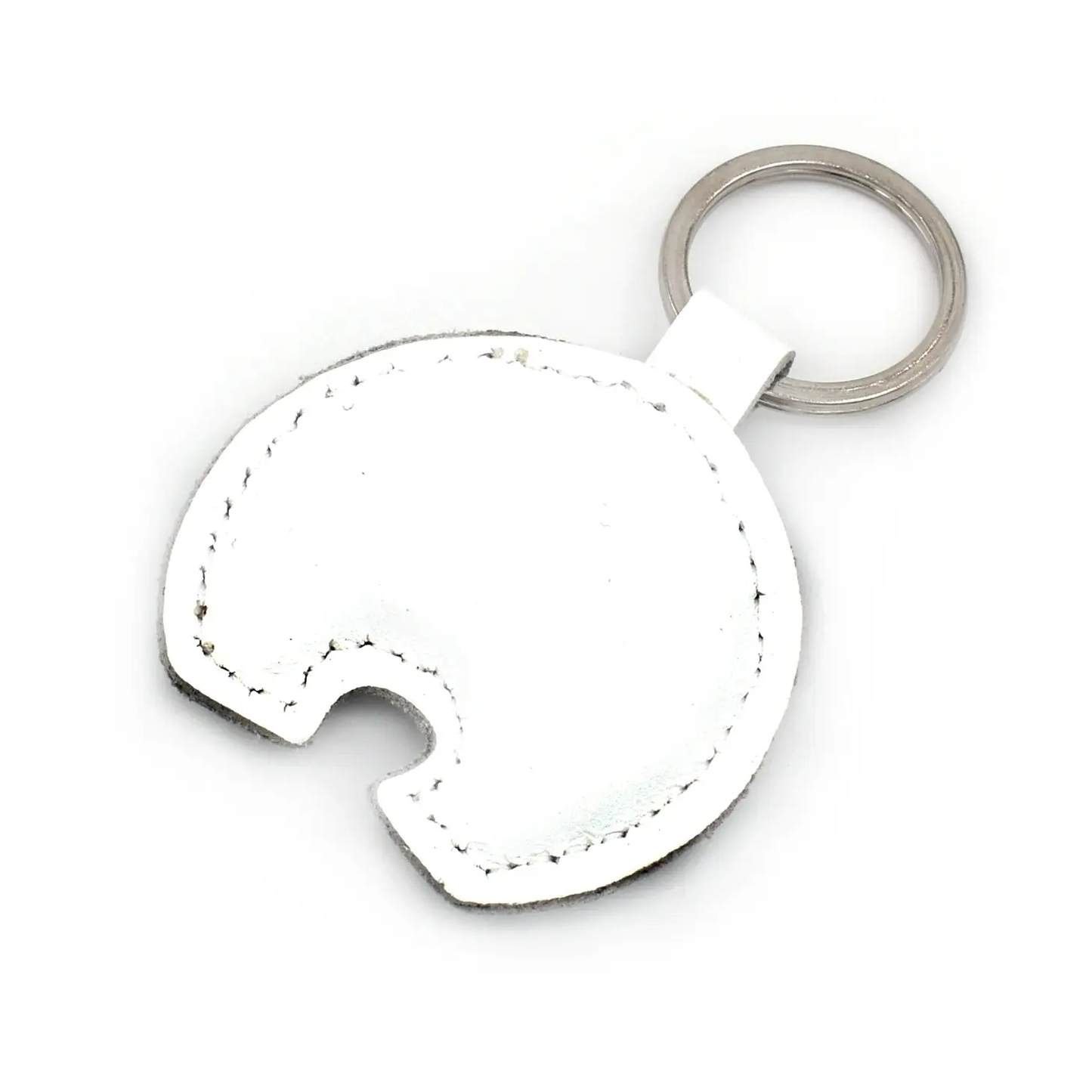 Polar Bear Leather Keychain