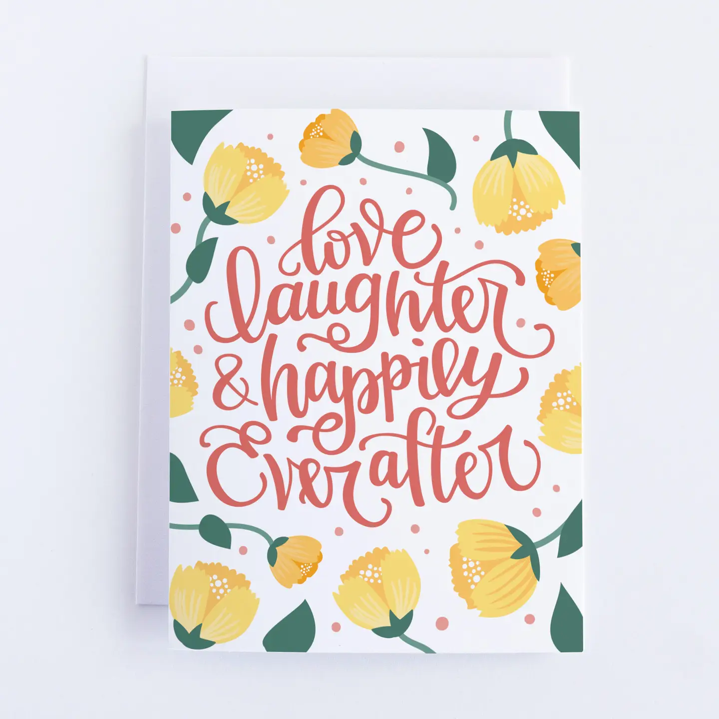 Love Laughter & Happily...Wedding Card