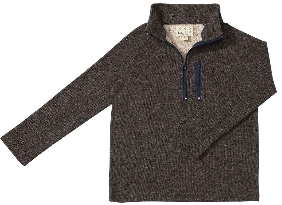 Boys Picket Zip Up Pullover