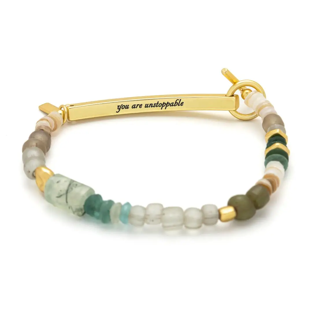 Hidden Message Bracelet Unstoppable/Chiltonite