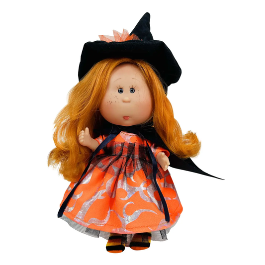 Little Mia Halloween Doll Red Hair Orange Dress