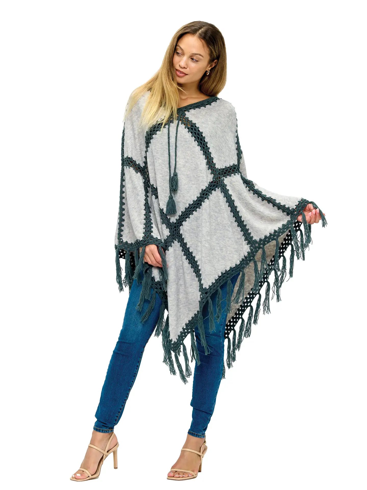 Boho Patchwork Poncho