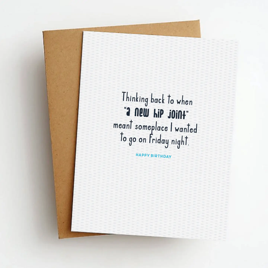 New Hip Joint Birthday Card