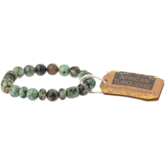 Stone Bracelet African Turquoise for Transformation