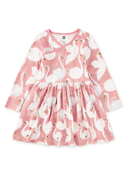 Baby The Queen’s Swan Wrap Neck Dress