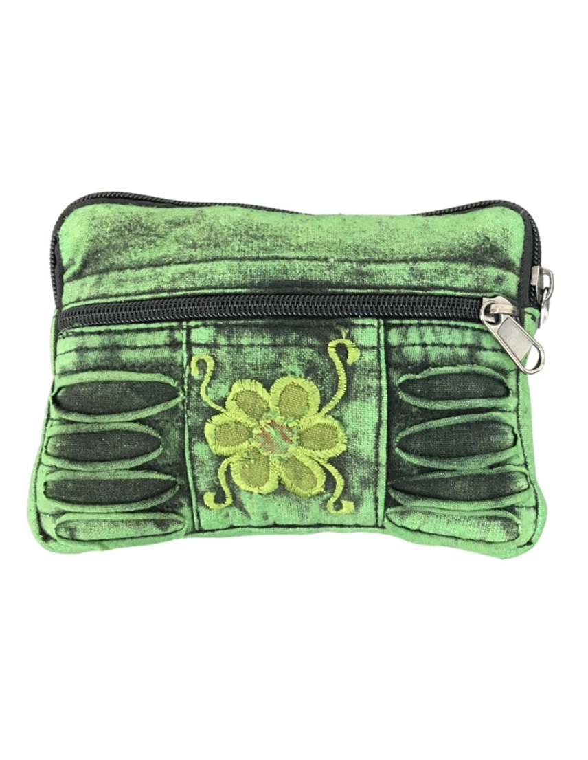 Daisy Razor Cut Coin Purse