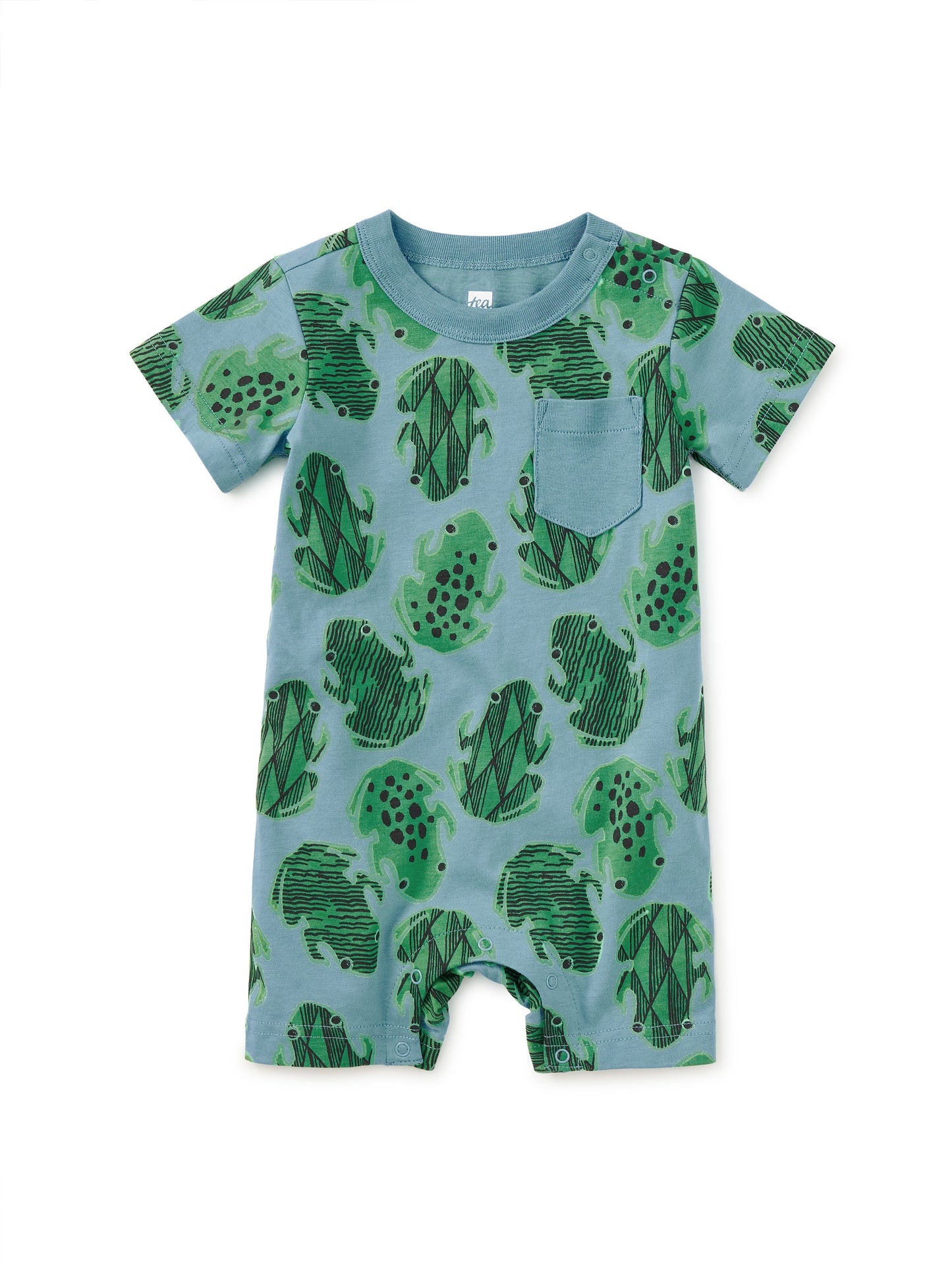 Baby Frogs Pocket Shortie Romper