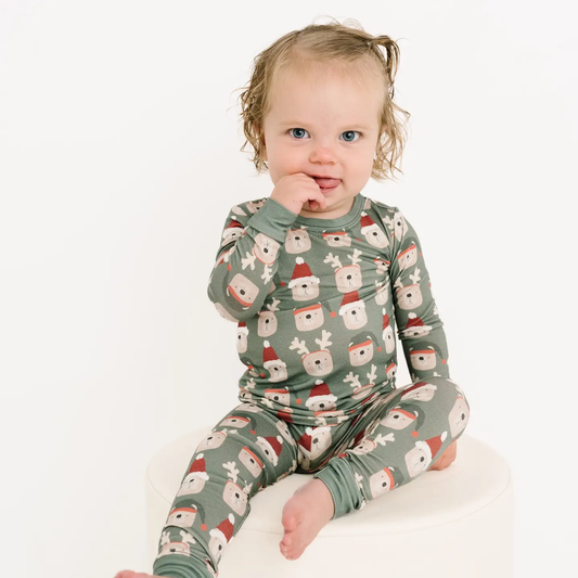 Kids Christmas Bears Bamboo Pajamas