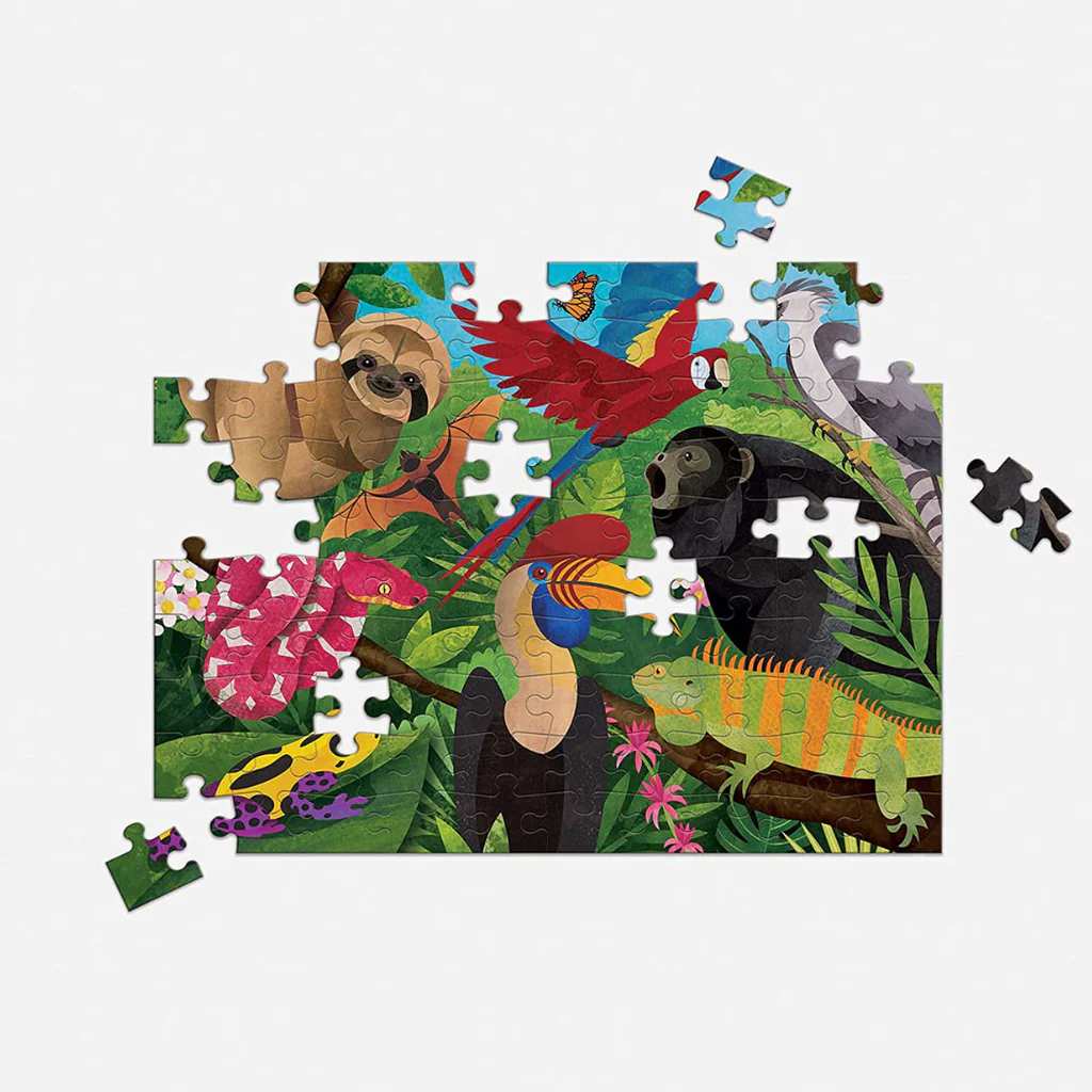 Rainforest Above & Below Double Sided Puzzle