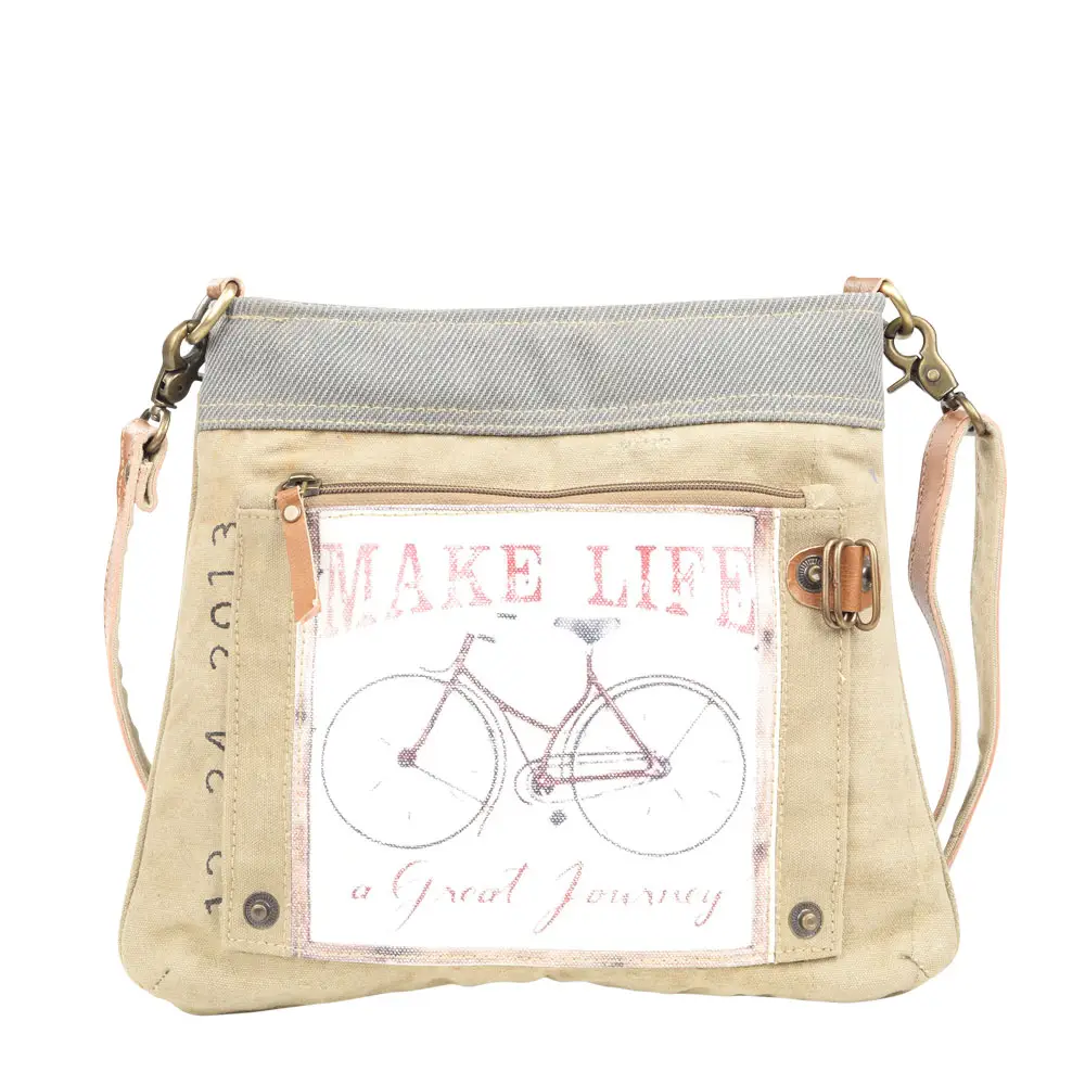 Make Life A Journey Bike Crossbody Bag