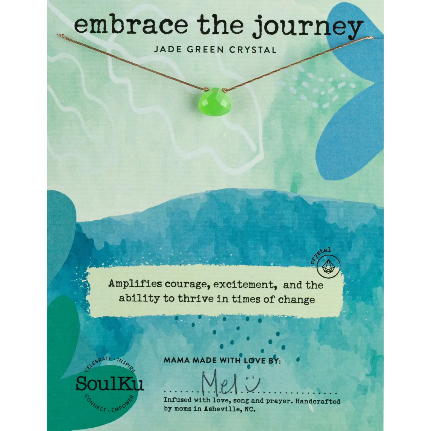 Soul Shine Necklace Jade Green for Embrace & Journey