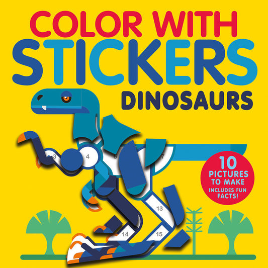 Color With Stickers Dinosaurs