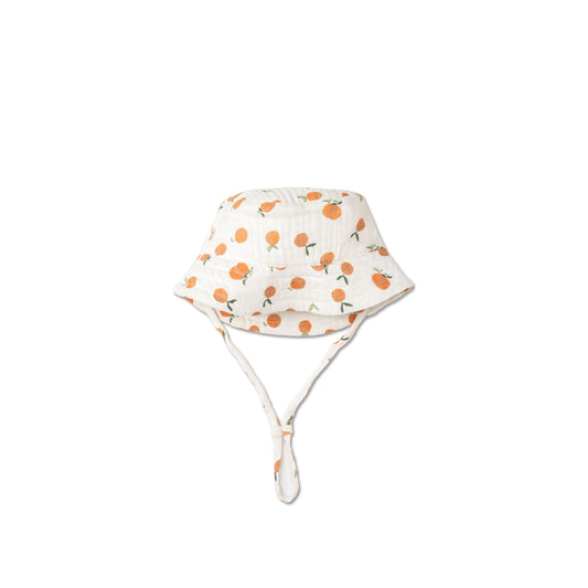 Organic Bucket Sun Hat - Mandarin