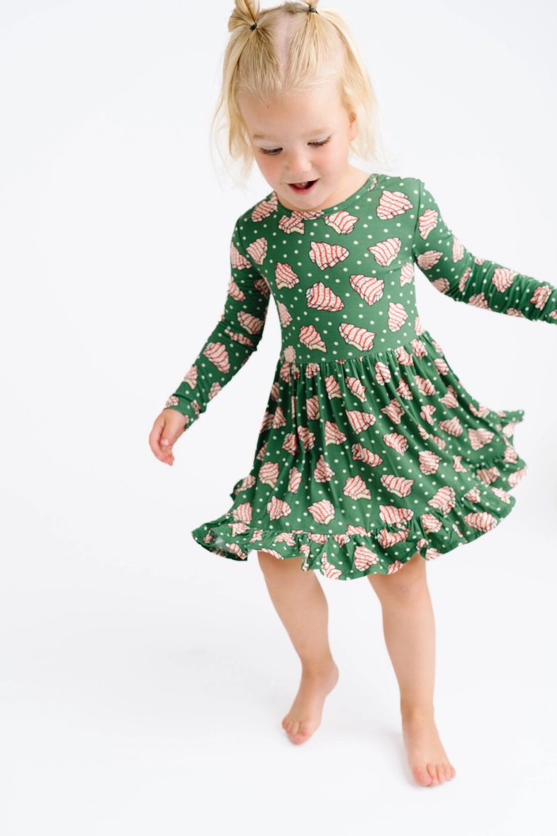 Girls Tree Treats Bamboo Dress