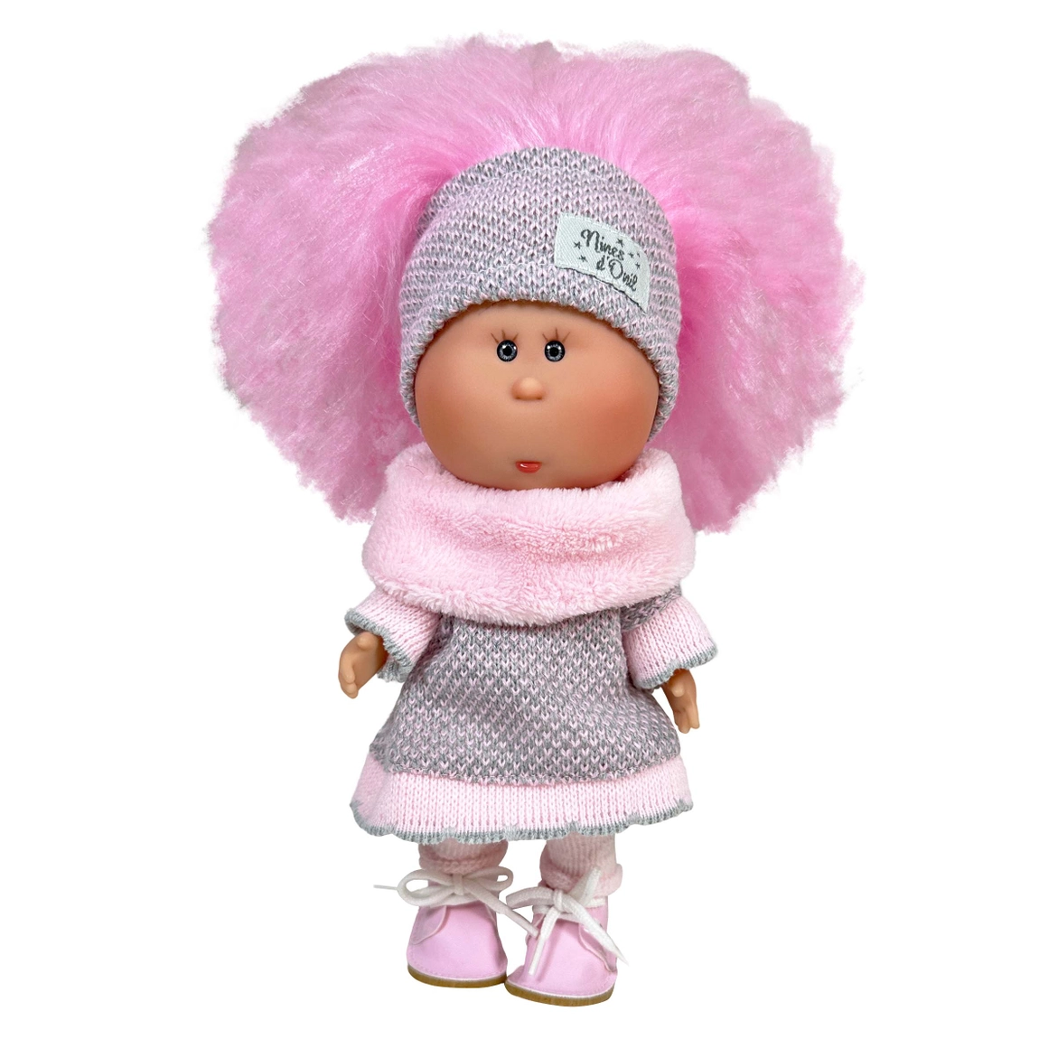 Little Mia Doll Puffy Hair Knit Outfit