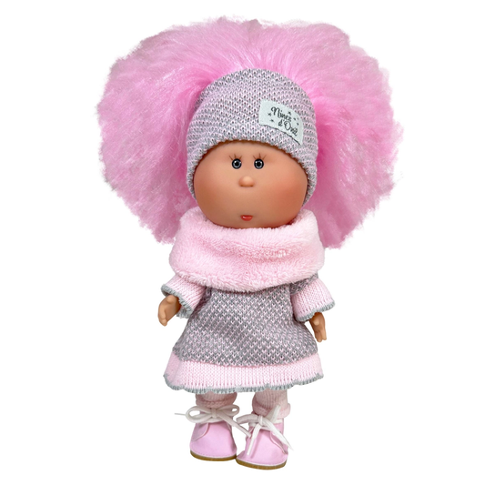 Little Mia Doll Puffy Hair Knit Outfit